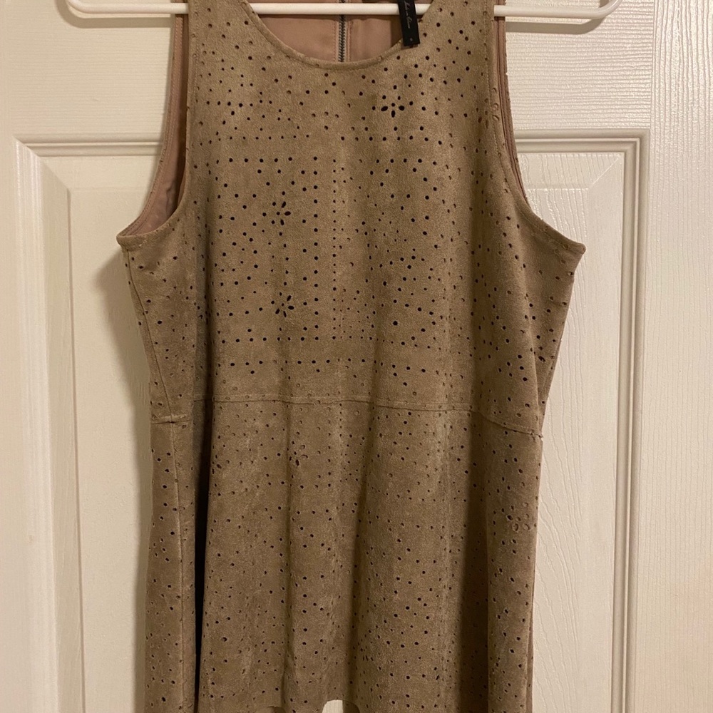 BCBGMaxAzria Caralyn UltraSuede Top